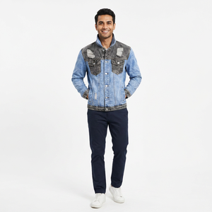 2026 New Fashion Design High Quality <b>Men</b> <b>Denim</b> <b>Jacket</b> Wholesale Price Custom Made <b>Denim</b> Cotton material <b>Men's</b> <b>Jackets</b> - Product Image 1