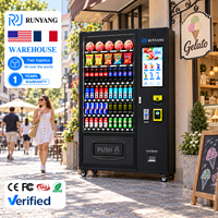 Distributeur automatique de snacks et boissons multifonctionnel et réfrigéré RUNYANG pour l'extérieur avec écran tactile