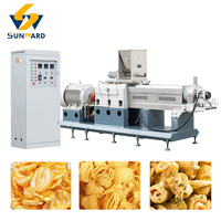 Ligne de production de machine extrudeuse automatique de snacks frits (Sala Fingers, croûtes de riz, bulles) à double vis, machine à snacks frits extrudés