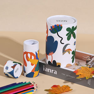 Matériau de cylindre en papier artisanal écologique et recyclable, impression quadricolore pour emballage de tube de soin de la peau - Product Image 1