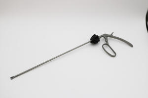 Penjepit Jenis Pistol Manual Ukuran L Baja Kelas Medis Diameter Batang 10mm Panjang Kerja 330mm untuk Anastomosis Tanpa Jahitan - Product Image 5