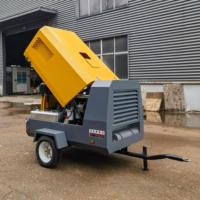 Compresseur d'air diesel mobile certifié EPA 5m³ 6 7 8 bars avec moteur Kubota 7 bars 247 CFM 8 bars pour briseur de béton