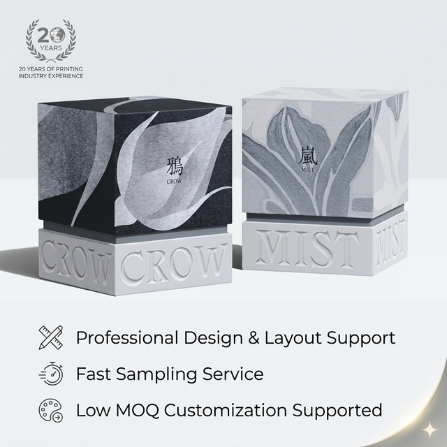 Custom Embossed Two-Piece Rigid Gift Box with Sponge Lining Black Matte Lid & Base Packaging Debossed Logo for Luxury Branding