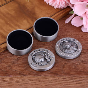 Première <span class=keywords><strong>Dent</strong></span> Vintage <span class=keywords><strong>Bijoux</strong></span> Cas Artisanat Cadeau Ornement <span class=keywords><strong>Lait</strong></span> <span class=keywords><strong>Dent</strong></span> Boîte En Métal Bébé Dents Collection Boîte - Product Image 3