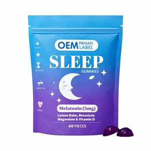Gomitas de Melatonina OEM de 5 mg con Bálsamo de Limón, Botánicos, Magnesio y <span class=keywords><strong>Vitamina</strong></span> <span class=keywords><strong>D</strong></span>, Suplemento de Melatonina para el Sueño, el Estado de Ánimo y la Relajación - Product Image 1