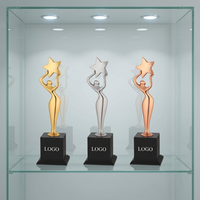 Trophée Étoile en Métal Moulé sous Pression Modèle 659 de Premium POOJA GIFT CORPORATION, Gravure Laser, Portable, pour les Récompenses d'Excellence Académique