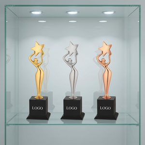 Trofeo Estrella de Metal Fundido a Presión Modelo 659 de Premium POOJA GIFT CORPORATION, Grabado Láser, Portátil, para Premios de Excelencia Académica - Product Image 1