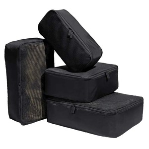 Organiseurs de bagages de <span class=keywords><strong>voyage</strong></span> avec impression de logo personnalisé, lot de 4, sacs de compression de haute qualité, ensemble de 4 cubes de rangement pliables pour <span class=keywords><strong>voyage</strong></span> - Product Image 4