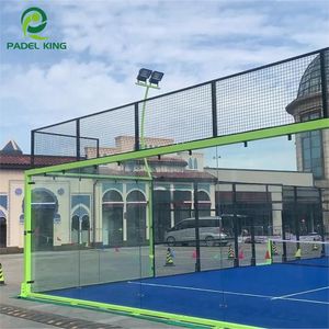 Corte de Pádel panoram con alfombra artificial recubierta de PU certificado CE 150mm x 150mm. - Product Image 1