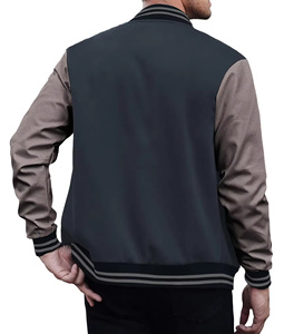 Chaqueta Varsity para Hombre, Estilo Hip Hop, con Parches, Bordado de Letras, Flocado, Holgada, Informal, Chaqueta de Béisbol Unisex, Estilo Urbano Retro de Invierno - Product Image 5