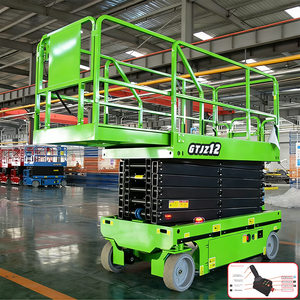 Platform Kerja Angkat Listrik Portable Rong Yu JT-GZ0406, Gunting Baja Elektrik, 8-20m, Untuk Penggunaan Gudang Bergerak, Bersertifikasi <span class=keywords><strong>CE</strong></span> - Product Image 1