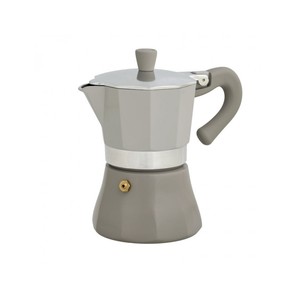 Gustoexpress <b>Coffee</b> <b>Maker</b> 3 Cup Dove Grey Aluminium Stovetop <b>Espresso</b> <b>Maker</b> - Product Image 1