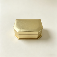 Boîte à bijoux faite à la main de forme irrégulière avec papier texturé spécial, boîte de rangement de luxe en papier pour bagues, colliers, petits cadeaux