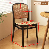 Bestseller Moderner Gartenstuhl mit Hohlrücken, Stapelbar, Kunststoff-Rattan, Umweltfreundlich, Langlebig, für Hotel & Wohnzimmer