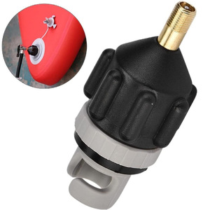 Adaptador de Válvula para Bote Inflable LCO-SPORT, Conector de Bomba de Aire de Plástico Negro para Kayaks, Tablas de Surf, Accesorios para Paddleboard - Product Image 1