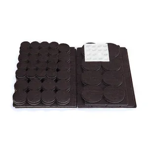 premium self-adhesive felt dark grey tpr table and chair foot wool felt pad for furniture protection