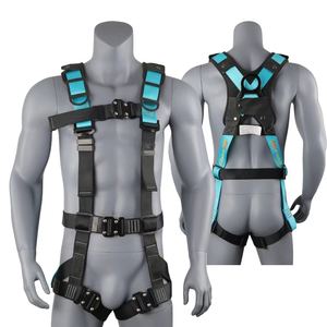 Cinto de Segurança Ajustável Padrão JP para Corpo Inteiro com Cordão Amortecedor de Choque, Suporte Almofadado em Poliéster, Certificado CE, Capacidade de Carga de 1500kg - Product Image 2