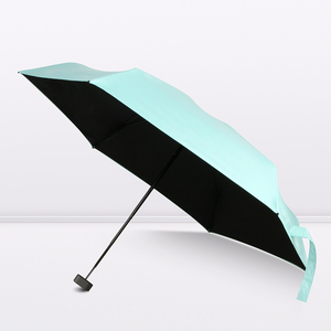 Sombrilla <span class=keywords><strong>de</strong></span> Bolsillo Ultraligera, Plegable, Resistente al Viento, con Revestimiento <span class=keywords><strong>de</strong></span> Protección Solar Completamente Negro, Servicio OEM ODM Disponible - Product Image 5