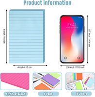 Notes autocollantes personnalisées en plastique blocs-notes promotionnels personnalisables livres de mémo de bureau accessoires de papeterie scolaire en gros