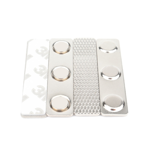 Neodimio fuerte potente nombre ID etiqueta adhesiva insignia magnética broche permanente Metal etiqueta tarjeta hebillas - Product Image 2