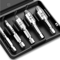 Extracteur de vis endommagé, kit de démontage de vis, outils à main pour bricolage, gadgets, cadeaux, 2 en 1, 5 pièces en gros