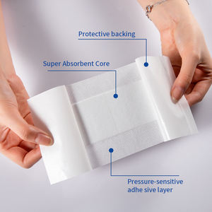 جروح لاصقة ذاتية اللصق بعد العملية الجراحية مقاومة للماء جيدة التهوية غير منسوجة معقمة طبية للاستعمال مرة واحدة ضمادة لاصقة للجروح - Product Image 3