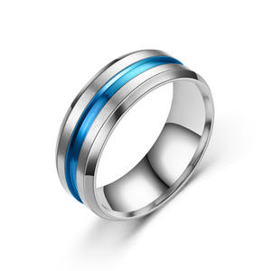 Bague en acier inoxydable noir et argenté pour homme, bague à facettes multiples pour homme et femme, bague de fiançailles, cadeaux d'anniversaire - Product Image 5