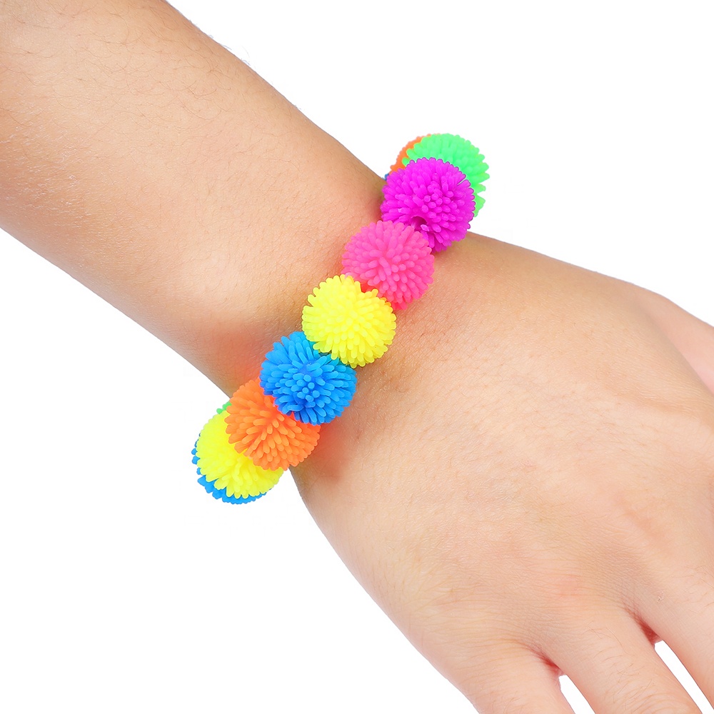 Modern color children's bracelet TPR elastic children's toy bracelet children's soft glue toy