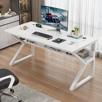 Table d'ordinateur de type K Trou domestique Table d'étagère de bureau Combinaison de ménage intégrée Bureau de chambre d'étudiant