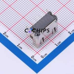 KH-HDMI90-0009-YCJ HDMI Connector Through hole Component (THT) Connector HDMI-A Female 19P Right Angle Insert - Product Image 2