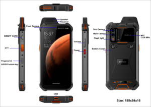 Android 13 <strong>Handheld</strong> RFID Smartphone Optional ATEX Zone <strong>2</strong> Version Data Collector Rugged <strong>PDA</strong> Mobile <strong>Computer</strong> - Product Image 5