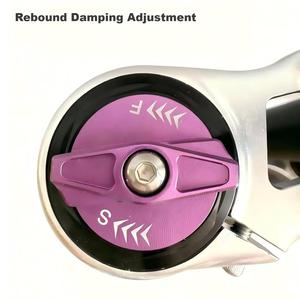 <span class=keywords><strong>Fourche</strong></span> <span class=keywords><strong>VTT</strong></span> double couronne robuste 203 mm en alliage CNC 7075 à ressort air-huile avec axe traversant de 20 mm pour <span class=keywords><strong>Enduro</strong></span> et Downhill - Product Image 3