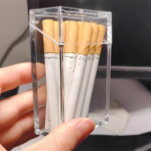 20PCS vuông rõ ràng minh bạch thuốc lá Hộp bảo vệ nhẹ hơn Acrylic thuốc lá trường hợp - Product Image 4