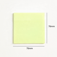 Notes autocollantes transparentes en plastique coloré vintage