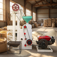 Offre Spéciale : Petite Machine Automatique de Traitement du Riz au Diesel, Capacité 400-500 kg/h, Composants Clés Incluant le Moteur