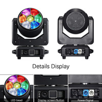 Projecteur LED mobile 7*60W Bee Eye Disco 4-en-1 avec effets Wash, Rotation, Beam, RGBW pleine couleur, DMX512, éclairage DJ pour KTV