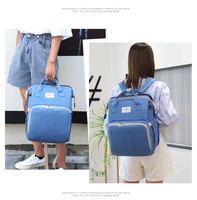Mochila de Maternidad Multifuncional Grande, Cuna para Bebé, Estilo Vintage, Bolsa de Pañales, USB, Térmica, Moderna, Mochila de Viaje