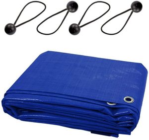 <span class=keywords><strong>Bâche</strong></span> imperméable en PE de 5 m x 8 m, 100 g/m², résistante, pour couvrir les voitures, l'agriculture - Product Image 4