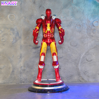 The Avengers Custom art grandeur nature Iron Man résine fibre de verre décoration intérieure statue Iron Man