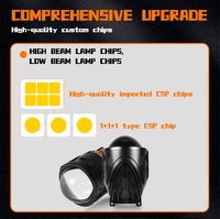 Projecteur LED personnalisable 3 pouces 3 couleurs, phare antibrouillard LED 3.0 pour Hyundai i20, Toyota Venue, Kia Seltos