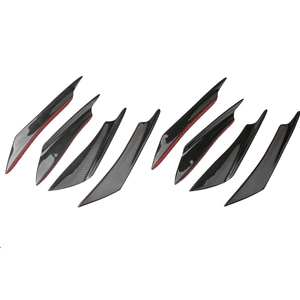 4 Piezas de Alerones Delanteros Universales de Fibra de Carbono para Automóvil - Product Image 5