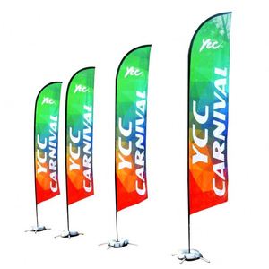 High Quality 100% Polyester White Any Logo Any Design Feather <b>Flags</b> Digital Printed Single or Double Sided for Advertising - Product Image 6