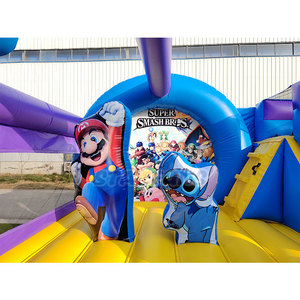 Castillo Inflable con Tobogán a Precio de Fábrica, Castillo Inflable de Dibujos Animados para Niños al Aire Libre, Combo de Castillo Inflable para Fiestas de Alquiler - Product Image 6