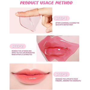 Masque pour les lèvres en gel d'ADN de saumon PDRN, marque privée OEM, hydratant, réparateur, anti-sécheresse, lèvres pulpeuses, rides fines, <span class=keywords><strong>soin</strong></span> de nuit - Product Image 6