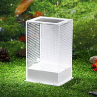 ODM&OEM Mini Hôtel à Insectes en Acrylique pour l'Élevage et l'Exposition, Style Antique, Petit Terrarium pour Animaux, Boîte de Ventilation, Emballage