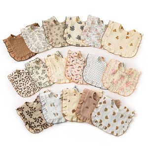 Bib Bayi Muslin, Bib Bandana Bayi, Bib Anti Ludah 100% Katun Unisex untuk Bayi Laki-laki dan Perempuan, Bib Katun Muslin dengan Kancing untuk Bayi yang Sedang Tumbuh Gigi dan Mengeluarkan Air Liur, Berumbai - Product Image 1