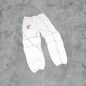 กางเกงกันเหงื่อของผู้ชายวินเทจผ้าฟลีซขากางเกงกันน้ำผ้าลินินแบบเรียงซ้อนกันผ้าเย็บปักผ้าฝ้าย100% อย่างหนักขนาดกลาง - Product Image 4