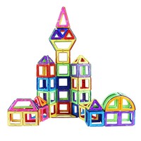 Wellbbplay Juego de 128 Piezas de Bloques de Construcción Magnéticos