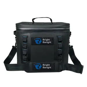 Bán Buôn 20 Lon Durable Xách Tay Không Thấm Nước Mềm Cooler Bag Với Kín Dây Kéo OEM Cho Thực Phẩm Đông Lạnh