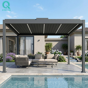 Pérgola Motorizada <span class=keywords><strong>para</strong></span> Exteriores QINGYING con Techo <span class=keywords><strong>de</strong></span> Láminas <span class=keywords><strong>de</strong></span> Aluminio - Product Image 1
